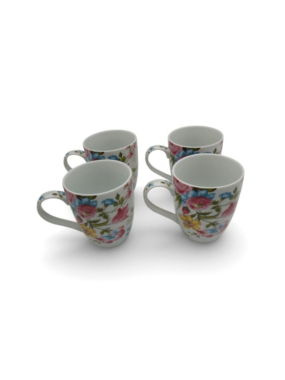 Easy Life Jardin Secret Dora Papis Floral Mug Set Of 4 Vintage Italy 4"
